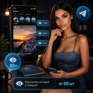Купити перегляди історій Telegram від 50 шт buy_telegram_story_views_from_50 фото