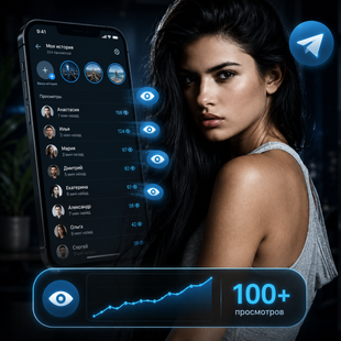 Купити перегляди історій Telegram від 100 шт buy_telegram_story_views_from_100 фото